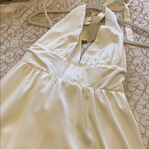 NWT Ivory Halter Top Dress